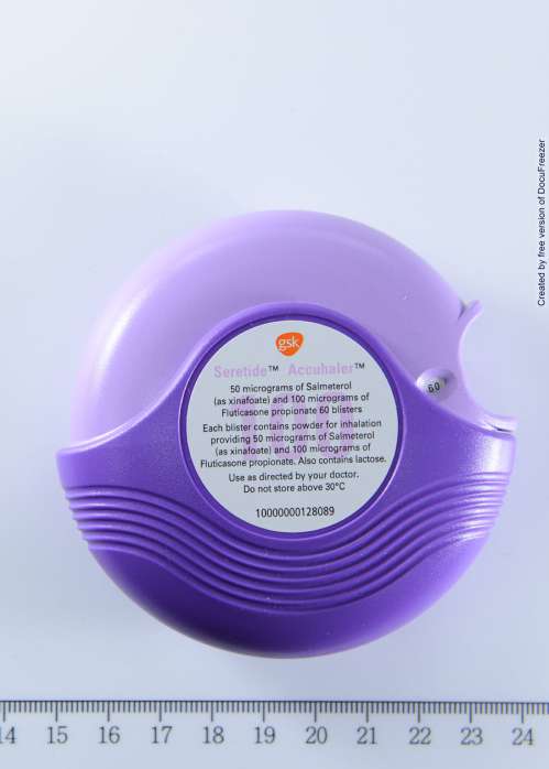 SERETIDE 100 ACCUHALER INHALATION POWDER 使肺泰１００準納　乾粉吸入劑