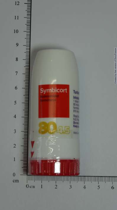 SYMBICORT TURUHALER 80/4.5MCG/DOSE 〝吸必擴〞都保定量粉狀吸入劑　80／4.5μg／dose