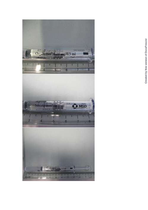 ORGALUTRAN SOLUTION FOR INJECTION 柔妊孕注射液