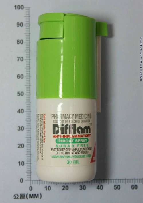 DIFFLAM ANTI-INFLAMMATORY THROAT SPRAY 1.5 MG/ML 得伏寧消炎噴液劑1.5毫克/公撮