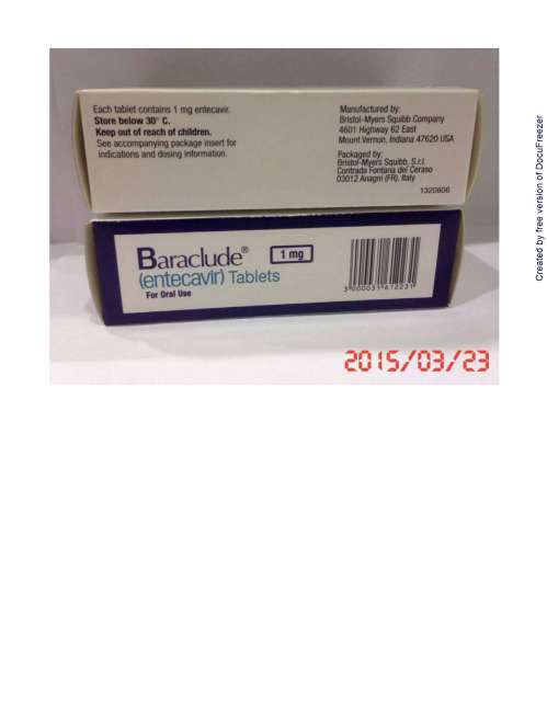 Baraclude Tablets 1mg 貝樂克膜衣錠1毫克(1)