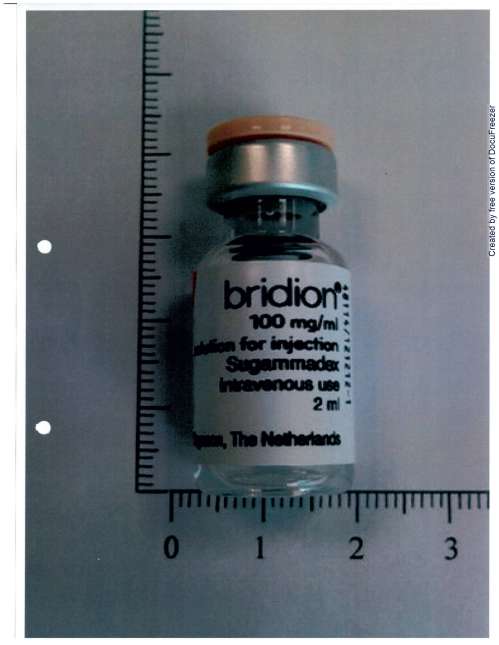 BRIDION 100MG/ML SOLUTION FOR INJECTION 倍帝恩注射液100毫克/毫升