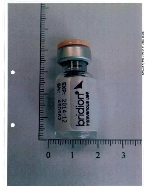 BRIDION 100MG/ML SOLUTION FOR INJECTION 倍帝恩注射液100毫克/毫升(1)