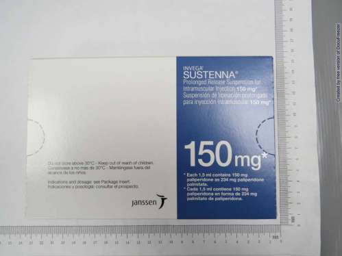 INVEGA SUSTENNA PROLONGED RELEASE SUSPENSION FOR INTRAMUSCULAR INJECTION 100MG/ML 善思達持續性藥效肌肉注射懸浮劑１００毫克╱毫升(10)