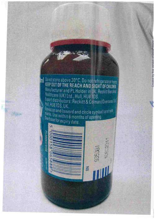 Gaviscon Double Action Liquid, oral suspension 嘉胃斯康雙效懸浮液(5)