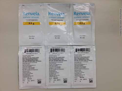 Renvela powder for oral suspension 磷減樂口服懸液用粉劑