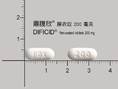 Dificid Film-coated Tablet 200mg 鼎腹欣膜衣錠 200 毫克