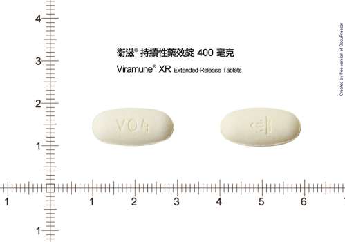 Viramune XR 400mg Extended-Release Tablets 衛滋 持續性藥效錠 400 毫克