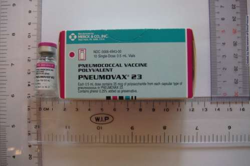 PNEUMOVAX 23 (PNEUMOCOCCAL VACCINE POLYVALENT) 紐蒙肺多價性肺炎鏈球菌疫苗