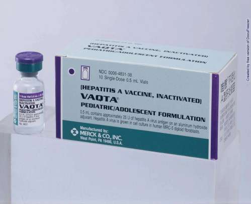VAQTA (HEPATITIS A VACCINE, INACTIVATED) "唯德" 不活化Ａ型肝炎疫苗
