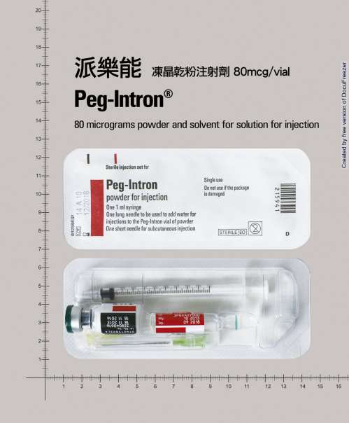 PEG-INTRON POWDER FOR INJECTION 80MCG/VIAL 派樂能凍晶乾粉注射劑　８０ＭＣＧ/ＶＩＡＬ