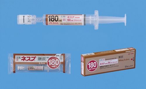 NESP Injection Plastic Syringe 180 mcg/0.5 ml 耐血比注射劑180微克/0.5毫升