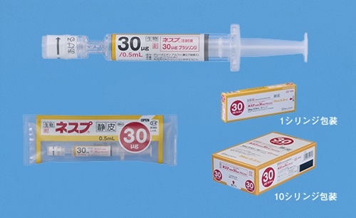 NESP Injection Plastic Syringe 30 mcg/0.5 ml 耐血比注射劑30微克/0.5毫升