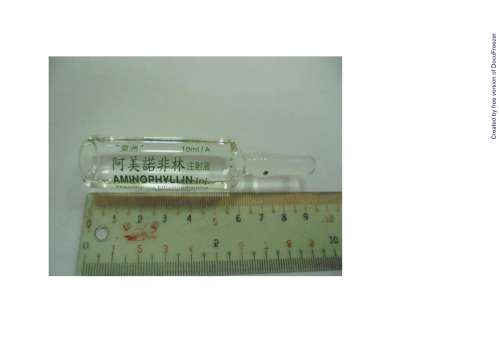 AMINOPHYLLIN INJECTION "ORIENTAL" "東洲" 阿美諾非林注射液