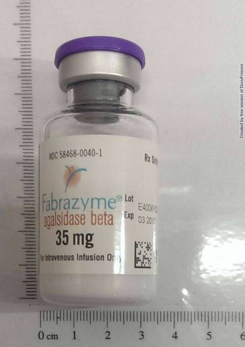 FABRAZYME INJECTION 35MG/VIAL 法布瑞酶凍晶注射劑35毫克/小瓶