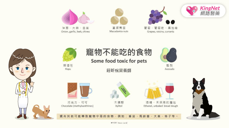 寵物不能吃的食物