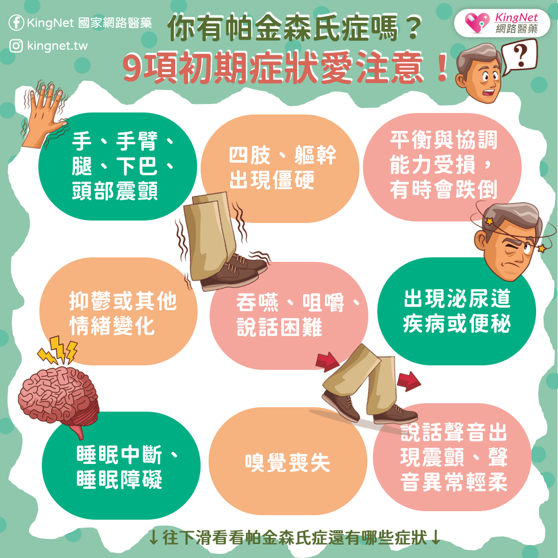 帕金森氏症初期症狀