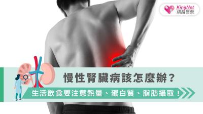 慢性腎臟病該怎麼辦？生活飲食要注意熱量、蛋白質、脂肪攝取！