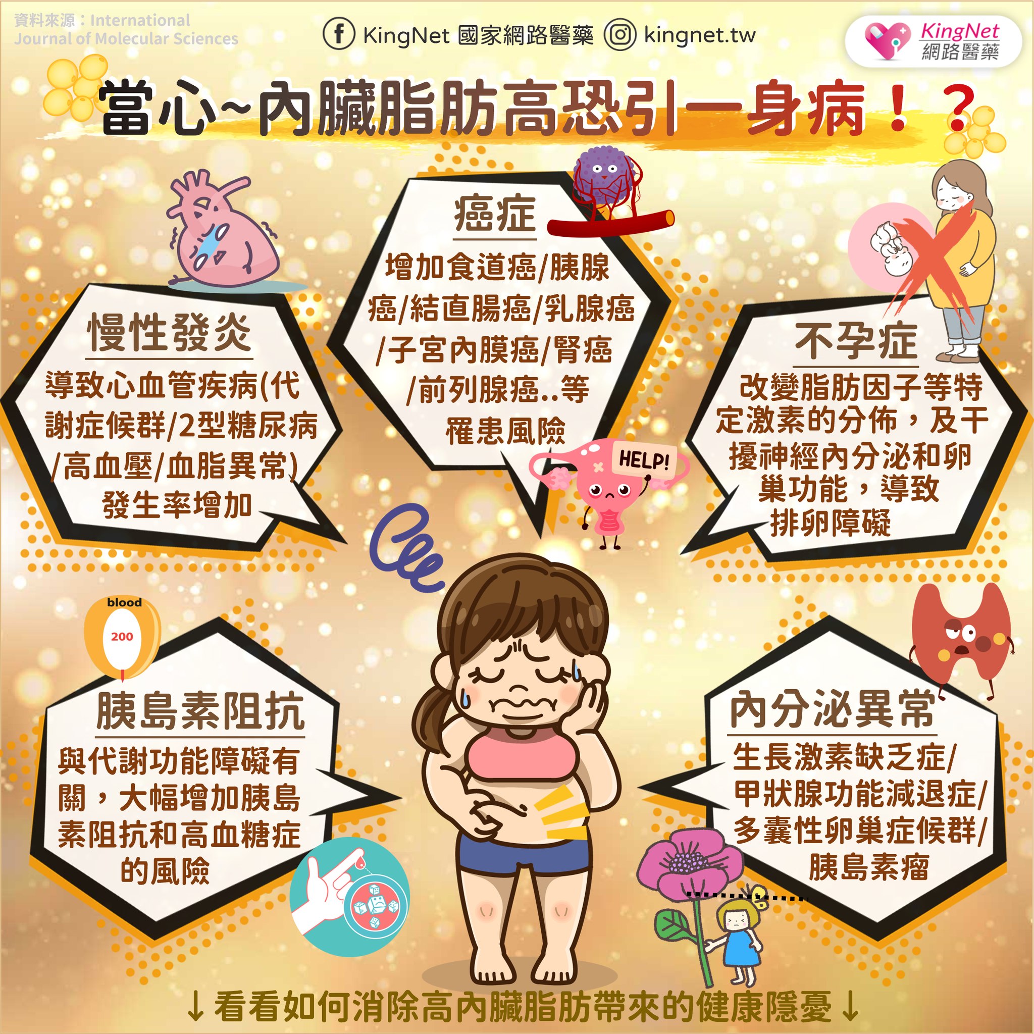 內臟脂肪過多引疾病