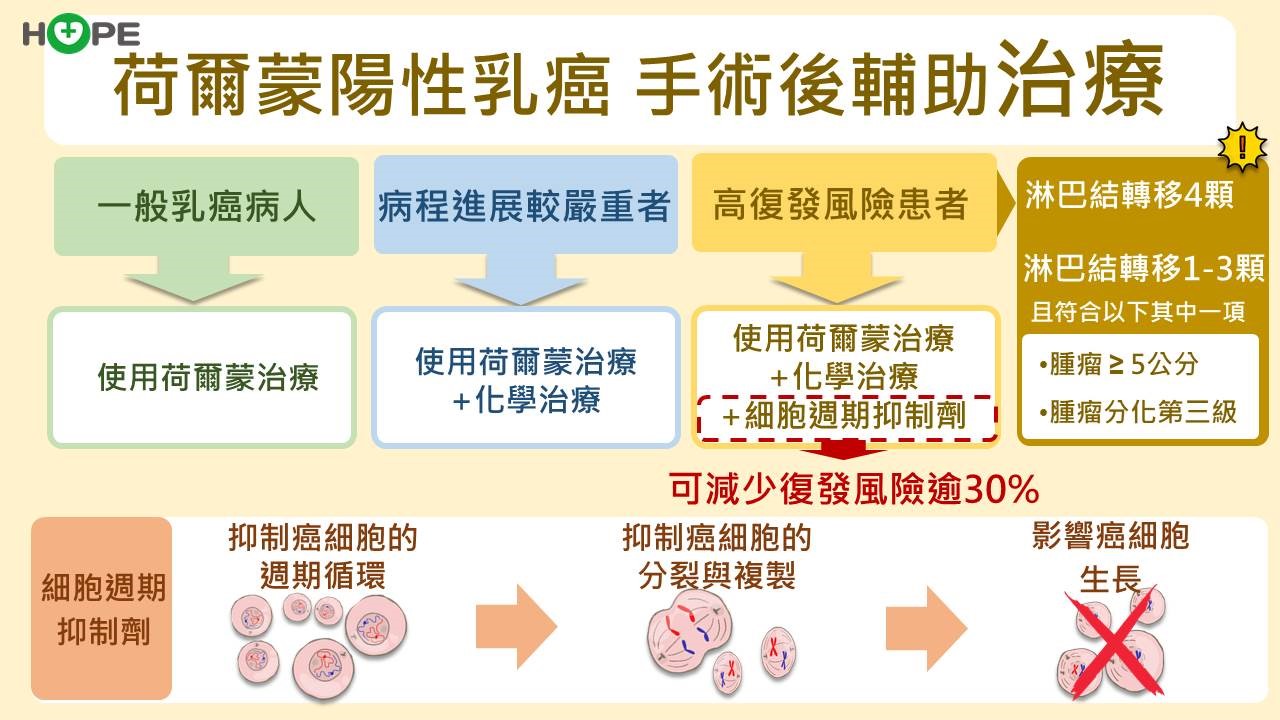 早期乳癌別怕！把握荷爾蒙陽性治療關鍵　CDK4/6抑制劑助降復發率3成_圖3