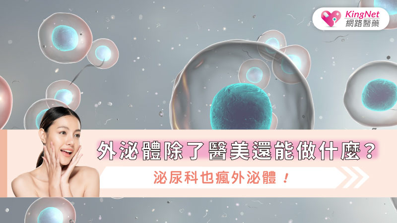 外泌體除了醫美還能做什麼？泌尿科也瘋外泌體！