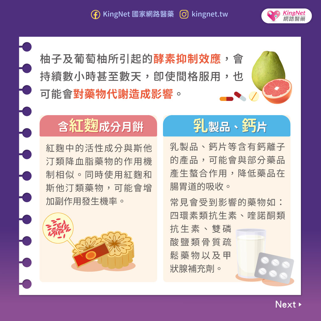 中秋佳節，食物藥物交互作用成地雷！